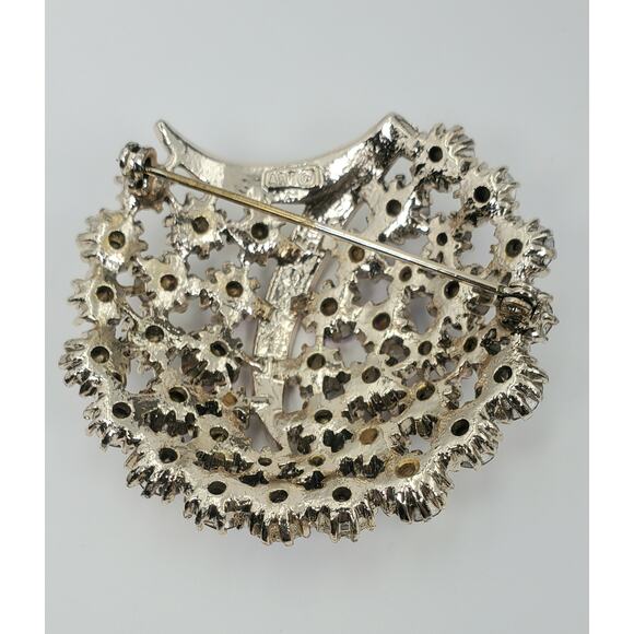 Vintage Art Mode-Art Arthur Pepper Aurora Borealis Brooch & Clip On Earrings Set - Picture 8 of 11